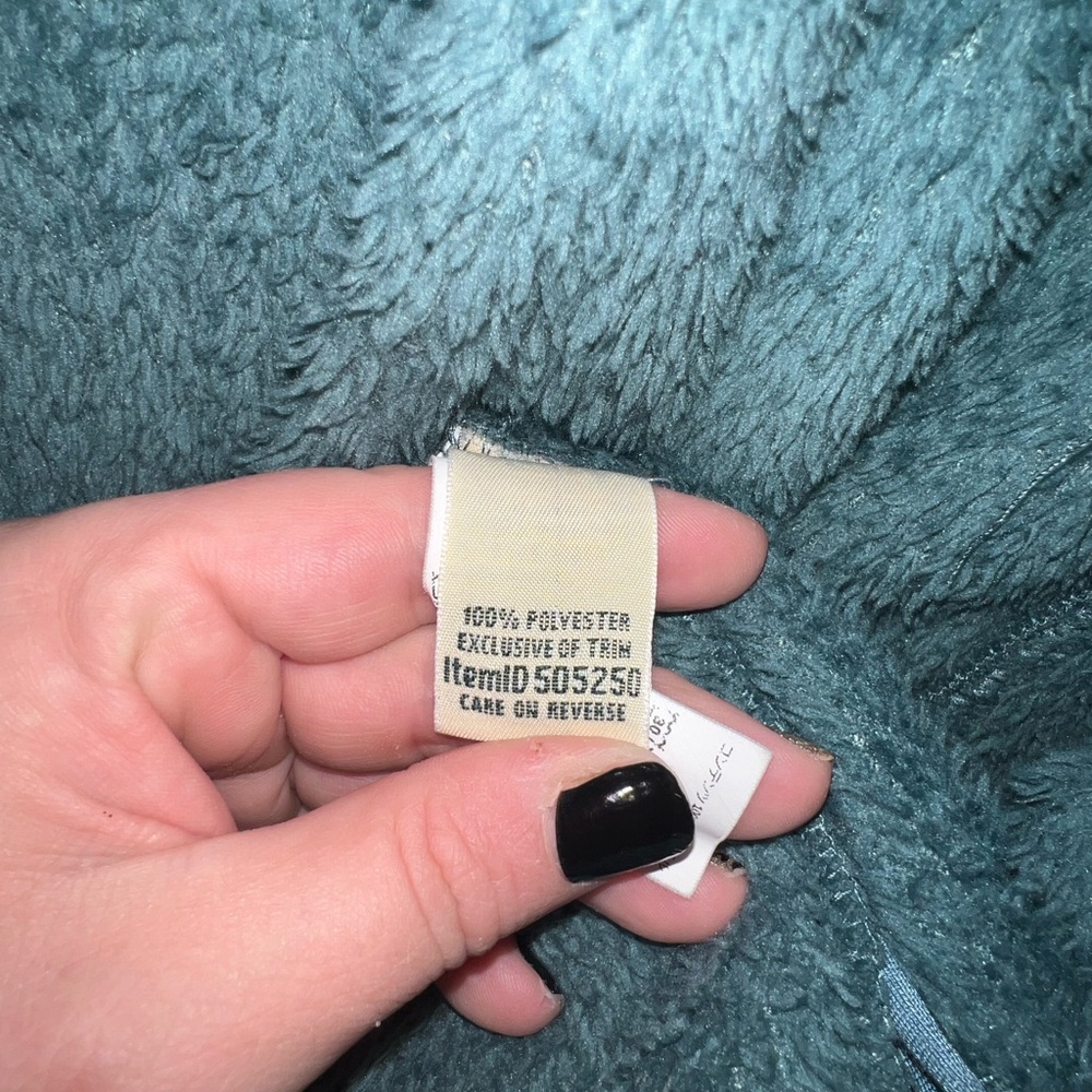 L.L.Bean Teal Hi-Pile Fleece Jacket - Picture 5 of 5